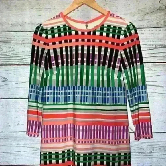 Eliza j multi color geometric shift dress 4 - Picture 3 of 11